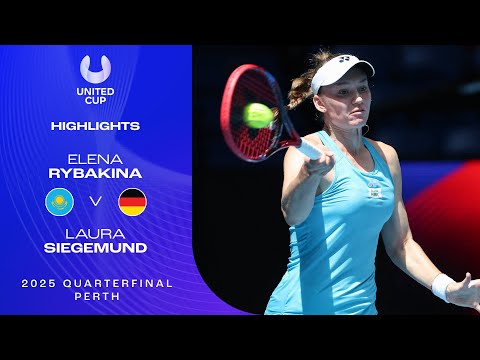 Elena Rybakina v Laura Siegemund Highlights | United Cup 2024 Quarterfinals