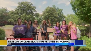 ECU students reflect on first day of classes