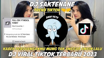 DJ SAKTENANE || KABEH PERJUANGANMU MUNG TAK ANGGEP ANGIN LALU MOCIL FVNKY VIRAL FYP TIKTOK TERBARU