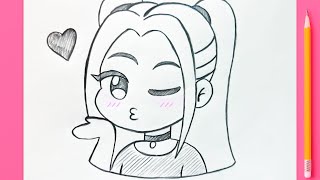 Easy Drawings – How to Draw Mira (K-pop Hunter) Step by Step ✏️🎤 | Tutorial 2025 screenshot 2