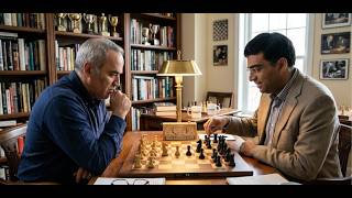 The first game between Garry Kasparov and Viswanathan Anand
