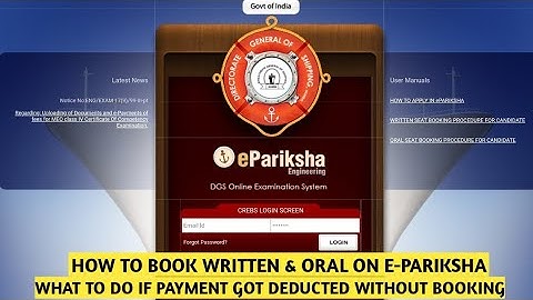 HOW TO BOOK EXAM ON E-PARIKSHA | HOW TO GET REFUND BACK FROM E-PARIKSHA