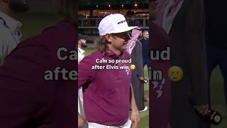 Cameron Smith like a proud father in his team win interview after Elvis Smylie’s LIV Riyadh win 🥹