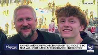 Utah father, son gifted free tickets to NBA All-Star Game after chance encounter