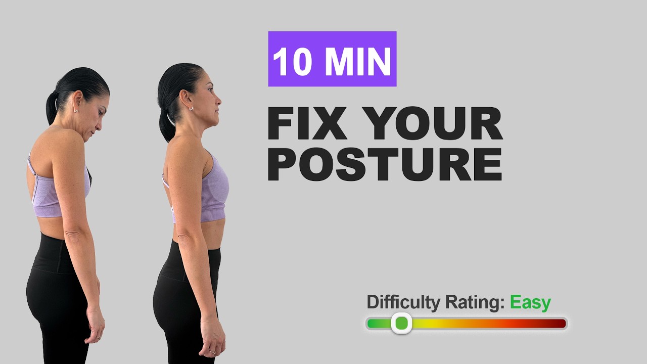 FIX YOUR POSTURE in 10 Minutes (DO THIS EVERY DAY!) | Stop Slouching  | Posture Fix