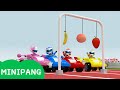 Aprende colores con miniforce  carrera de frutas  color play  minipang tv 3d play