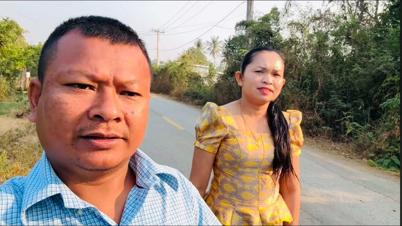 Attending a traditional Khmer wedding in Palang Village with my wife!