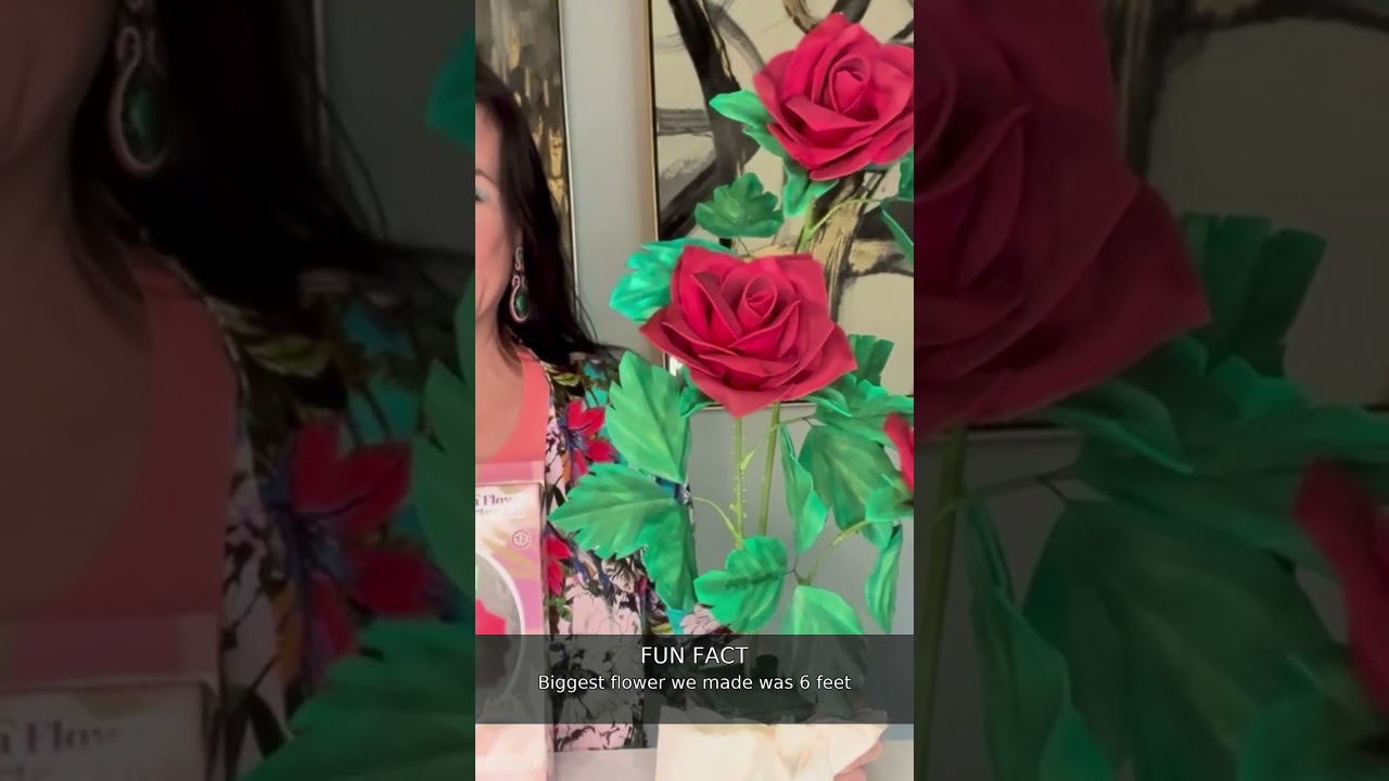 POV: You make giant flowers for a living 🌹 #Shorts