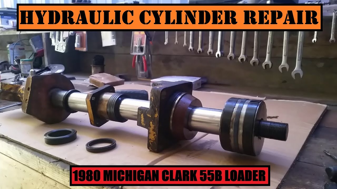 HOW TO Repair A Leaking Hydraulic Cylinder (Michigan Clark 55B Loader