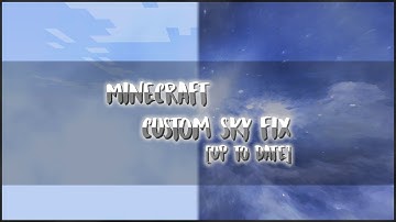 HOW TO FIX CUSTOM SKY NOT RENDERING 1.8.9 | UP TO DATE |
