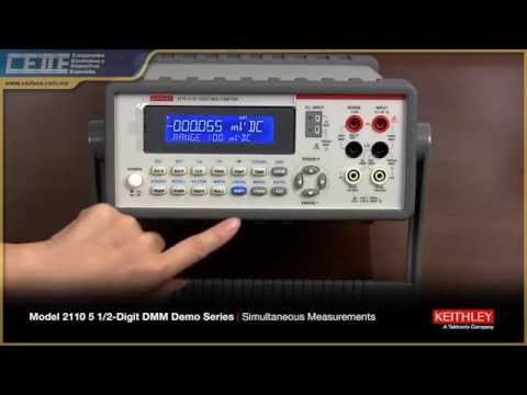 Multímetro de 5 1/2 dígitos modelo Keithley 2110 - YouTube