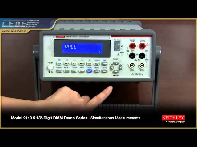 Multímetro de 5 1/2 dígitos modelo Keithley 2110 - YouTube