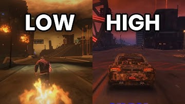 Saints Row Gat out of Hell - LOW vs HIGH Graphics Settings Test