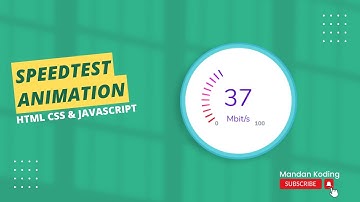 Creating Speedtest Animation Using HTML CSS & JavaScript