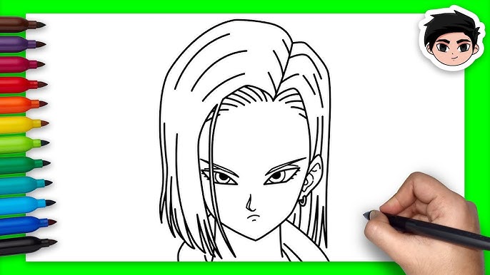 How To Draw Android 17 (Dragon Ball Super) 