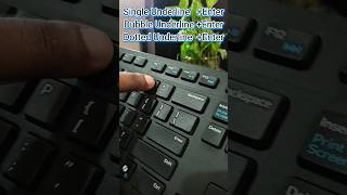 Instantly insert a Double Line in Microsoft Word! #windows #tricks #computer #tricks #excel