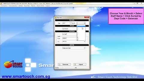 Payroll Malaysia Tutorial : How To Generate Payslip Sorted By Dept Code (Maybank,CIMB,PBB,HLB)