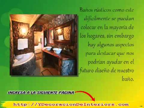 Diseño de baños rústicos de piedra [decoración de baños rusticos ...