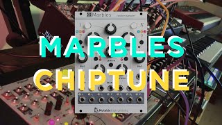Marbles as a Chiptune Oscillator Sequencing Itself (Mutable Instruments Eurorack Jam)