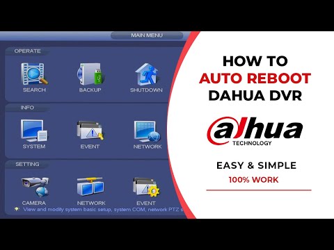 How to Setup Auto Reboot Dahua DVR | Automatic Restart System CCTV