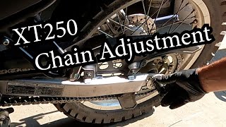 XT250 Chain Adjustment