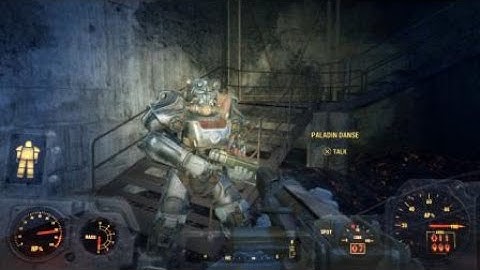 Fallout 4_paladin danse gets roasted by rocket engine