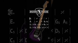 Marco Sfogli Style Progressive Rock Guitar Backing Track in E Minor | #short #rock #backingtrack