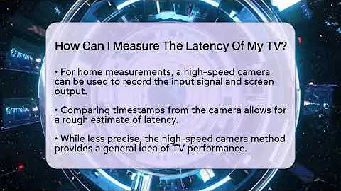How Can I Measure The Latency Of My TV? - NextGen Viewing and Audio
