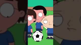 Family guy Stewie plays soccer! 😂 #shortvideo