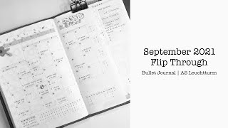 September 2021 Flip Through | Bullet Journal | A5 Leuchtturm