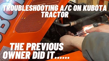 Problemen met de airconditioning van Kubota.... We hebben het opgelost!!