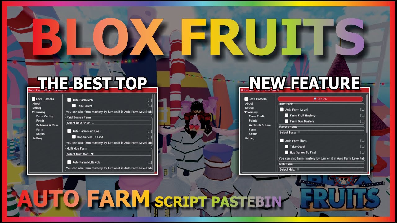 BLOX FRUITS Script Pastebin 2022 UPDATE 17.3 AUTO FARM, FRUIT MASTERY