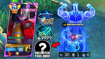 GLOBAL ALDOUS FULL UNLIMITED TRUE DAMAGE BUILD 2025!!💀 (true damage 1hit build) - Mobile Legends