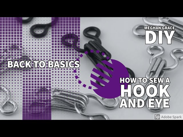 How to Sew a Hook and Eye