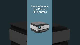How to locate the PIN on HP printers #shorts