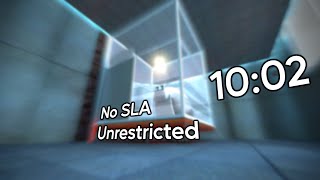 Portal Inbounds No SLA Speedrun in 10:02 (FWR)
