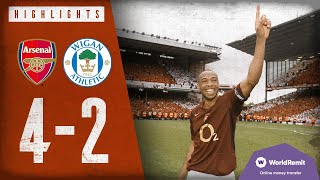 ❤️  THE LAST MATCH AT HIGHBURY | Arsenal 4-2 Wigan | Classics highlights | 2006