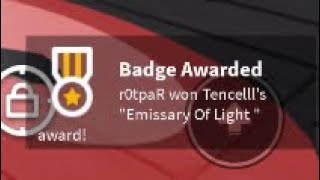 “Emissary Of Light” Badge (Slap Battles) ONE BILLION VISIT UPDATE