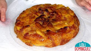 Tarta de manzana sin horno, hecha en sartén, esponjosa y muy jugosa😍 - Loli Domínguez - Recetas.