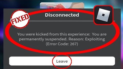 How to fix Disconnected [ Error code 267 ] in Roblox | Roblox Error Code 267 - 10 Fixes!