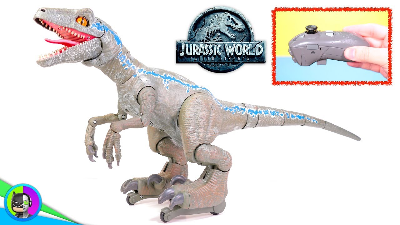 jurassic world alpha training blue remote control velociraptor