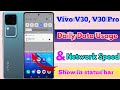 vivo v30 data usage settings, vivo v30 data speed setting, vivo v30 data usage show