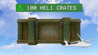 Loot from 100 patrol heli crates in Rust