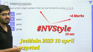 summation of number form by digits |Permutation & Combination # #jeeadvanced #jeemain2023 #voraclass