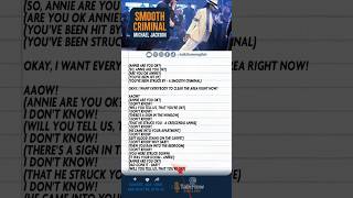 🎶 English Lyrics Practice – Smooth Criminal by Michael Jackson 🕴️🔥 part 2