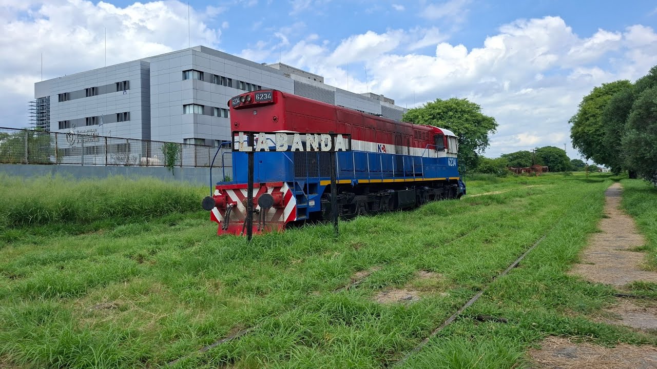 Locomotora NCA 6234 (nuevo central argentino) por la banda 