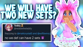 TWO BRAND NEW SETS ARE COMING TO ROYALE HIGH?! Royale High Valentines Lunar New Year Update Tea