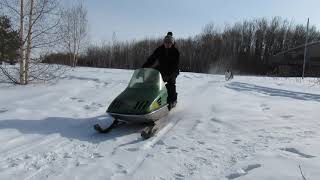 Skiroule rt 440 revival and ride (Part 2) vintage snowmobile