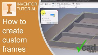 How to create custom frames | Frame Generator | Autodesk Inventor
