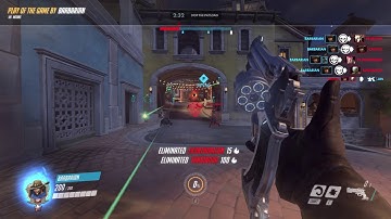 my first sextuple kill in overwatch